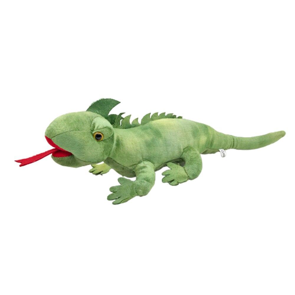 stuffed green lizard