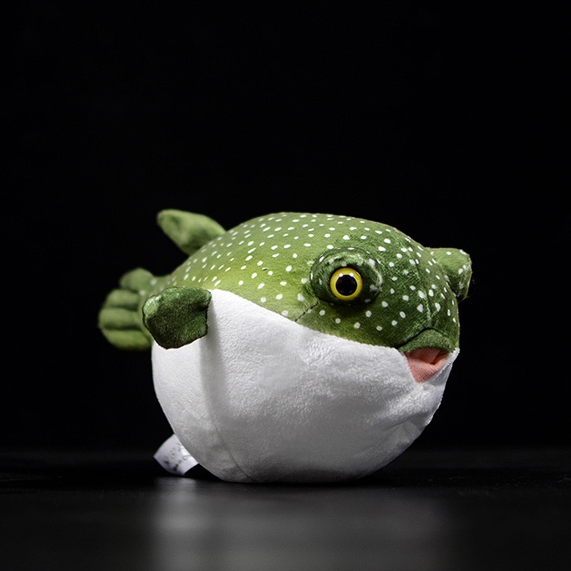 Cute Pufferfish Stuffed Plush Toy Birthday for Kids Gift Simulation Tetraodontidae Lifelike Soft Sea Animal Puffer Fishes Dolls