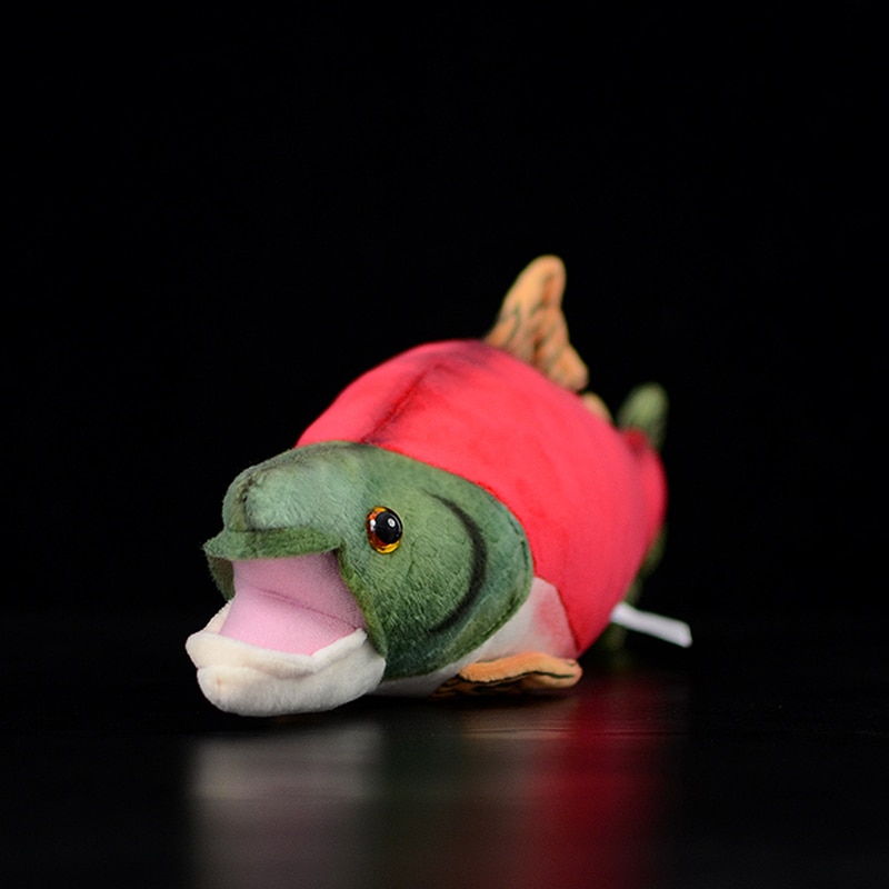 40cm Sockeye Salmon Ocean Sea Animals Plush Toy Lifelike Stuffed Toys Oncorhynchus nerka Soft Fish Plush Dolls For Kids Gifts