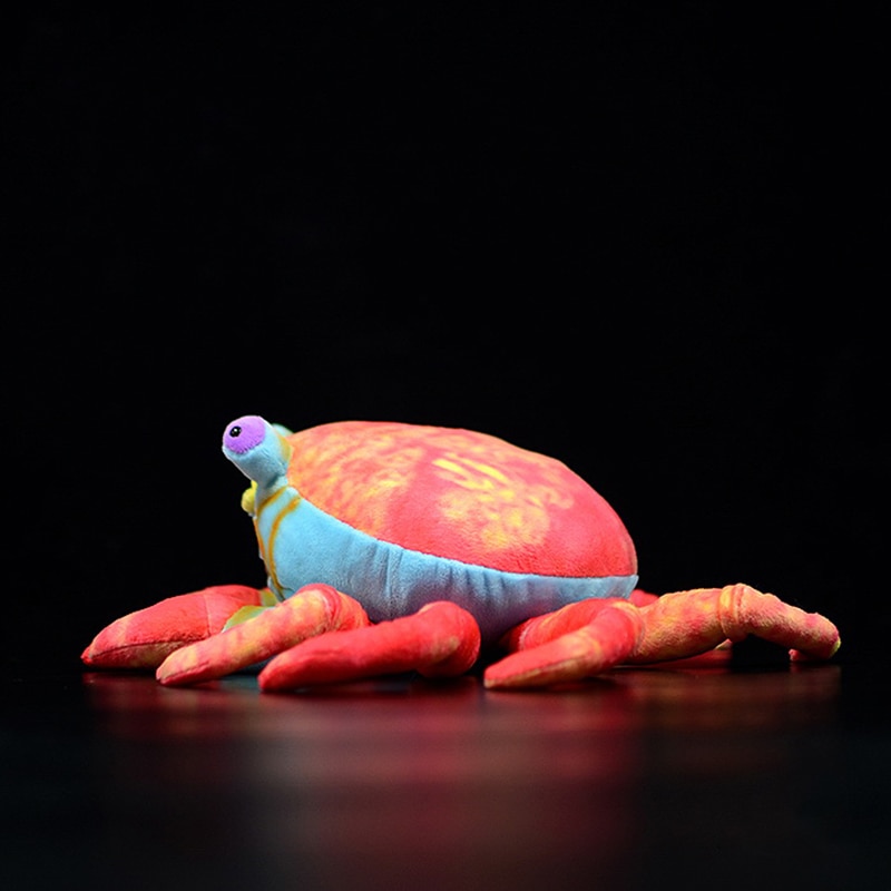 Real Life Ocean Creatures Red Crabs Plush Toys Soft Lifelike Crab Stuffed Marine Animal Toys for Baby Kids Birthdays Gifts