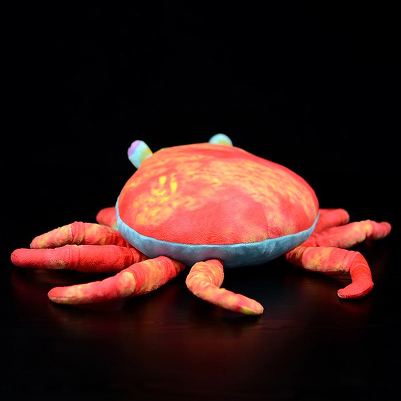 Lifelike American Red Crabs Plush Toy Huggable Crab Stuffed Animals Toys Extra Soft Sea Life Plushie Christmas Gifts