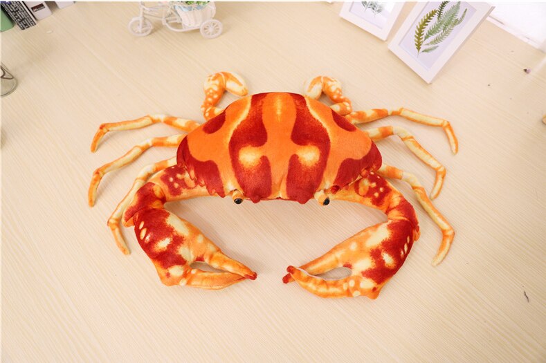 Simulation Crab Plush Toy Soft Cartoon Creative Crab Stuffed Animal Doll Home Decoration Toys Sofa Pillow Kid Boys Birthday Gift