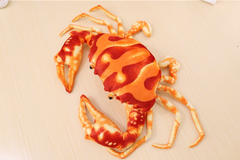 Simulation Crab Plush Toy Soft Cartoon Creative Crab Stuffed Animal Doll Home Decoration Toys Sofa Pillow Kid Boys Birthday Gift