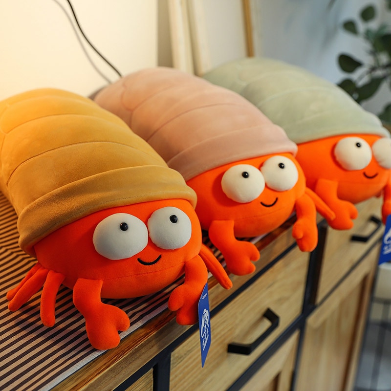 110cm Cute Hermit Crab Plush Doll Toy Lovely Stuffed Soft Pillow Plush Anime Animal Kawaii Room Decor Toy for Kid Children Gift