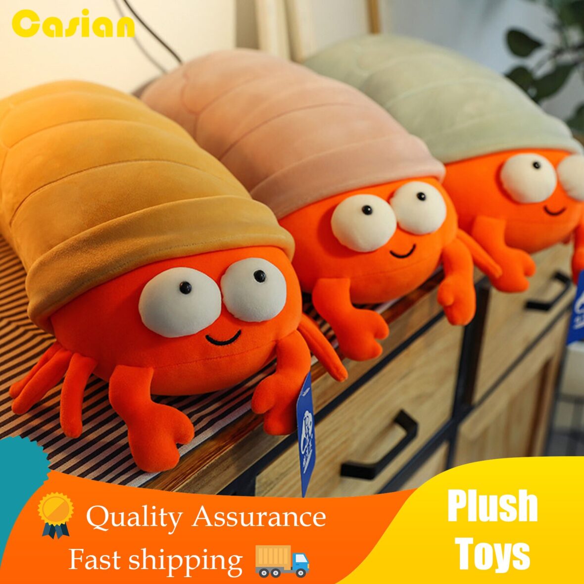 Hermit Crab Soft Long Plush Toy