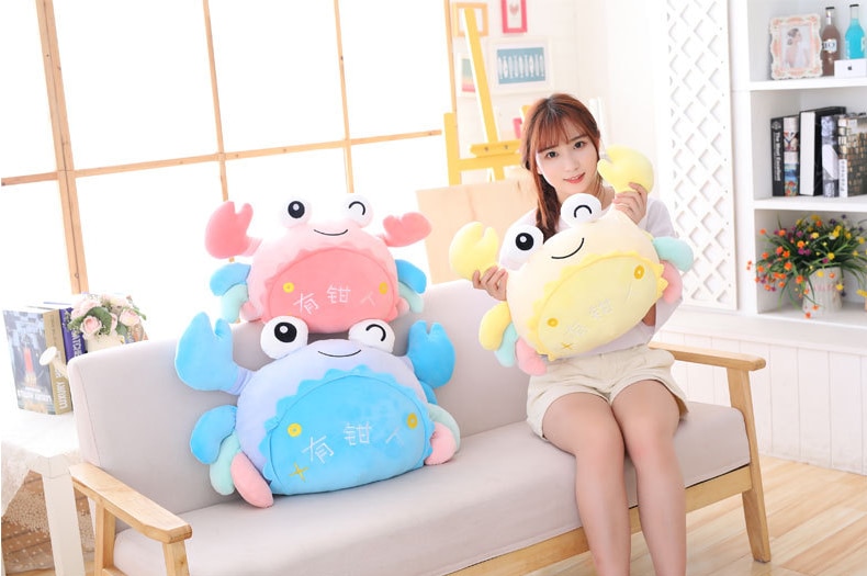 20/40/50cm Cartoon Soft Plush Toy Stuffed Animals Crab Doll Kawaii Plushes Sofa Pillows Decor Home Stuffed Toys