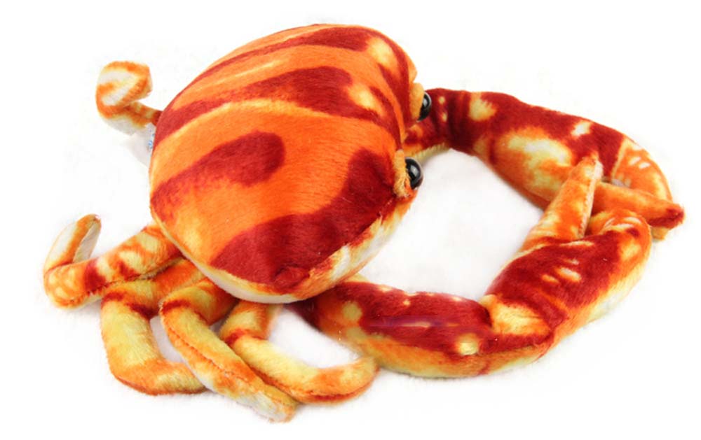 Children Plush Stuffed Toy Simulation Sea Animal Kids For Christmas Birthday Gift Crab Two Colors