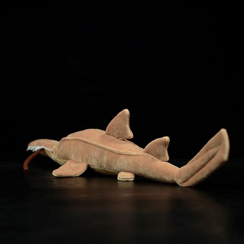 66CM Long Real Life Saw Sharks Plush Toy Extra Soft Lifelike Sea life Halberd Shark Stuffed Toys Gifts For Kids