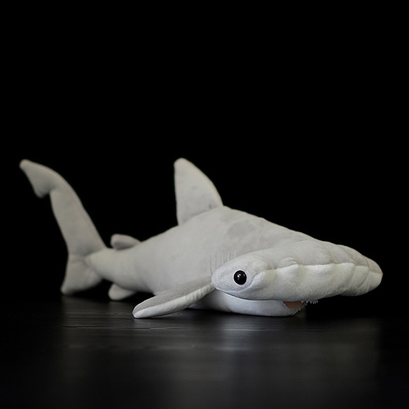 40cm Long Lifelike Hammerhead shark Collection Stuffed Toys Sea Animals Real Life Plush Toy Huggable Plush Dolls Baby Kids Gifts