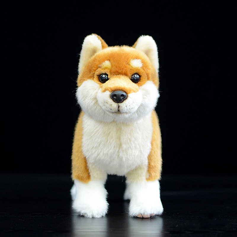 20cm Japanese Shiba Inu Plush Toys Kawaii Simulation Yellow Dog Stuffed Animal Dolls Soft Toys For Children Gifts
