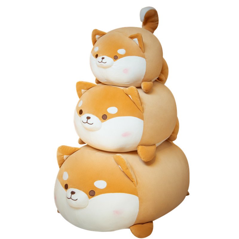 35-70cm CFluffy Corgi & Shiba Inu Dog Plush Toys Cartoon Squisy Animal Chai Dog Plush Doll Stuffed Pillow Cushion Kawaii Gifts