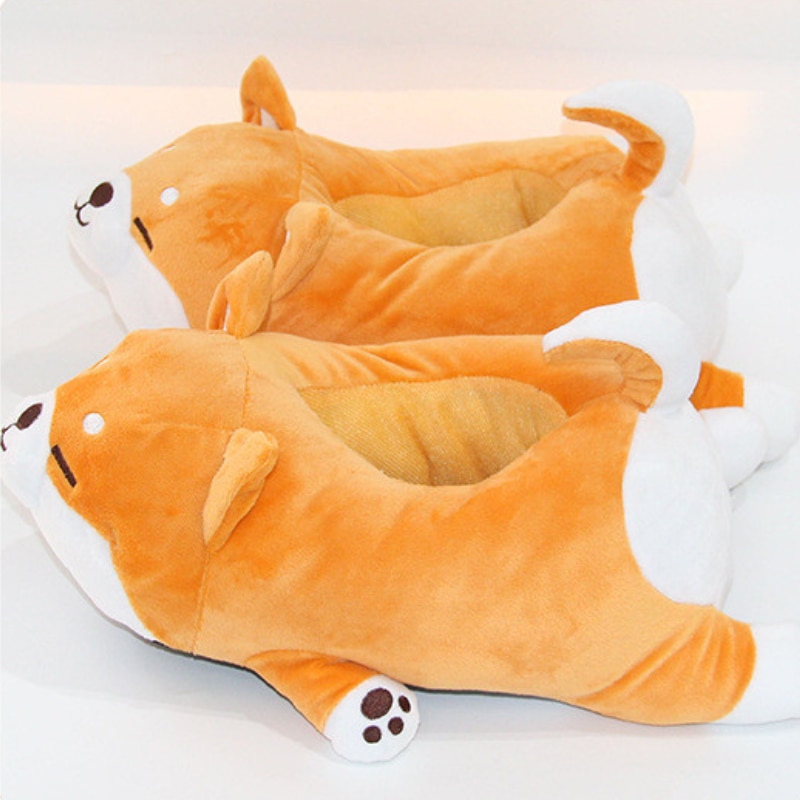 Shiba Inu Dog Soft Plush Slipper  - World of plushies