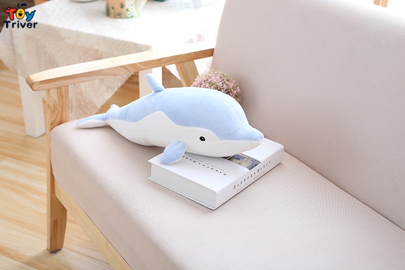 Kawaii Dolphin Delfin Plush Toys Triver Stuffed Ocean Animals Doll Pillow Cushion Baby Kids Girls Children Gifts Home Room Decor