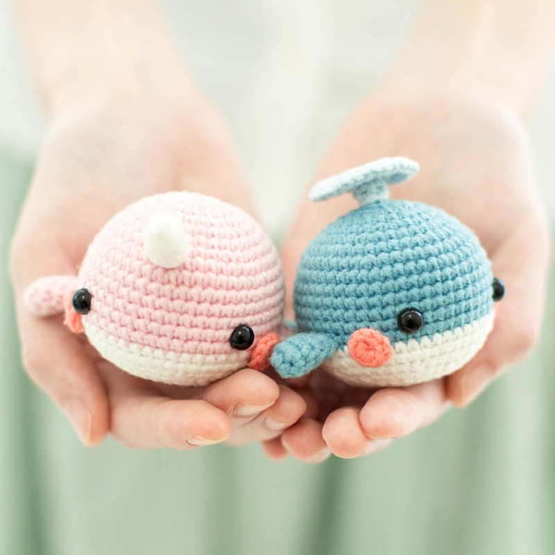 Whale Shaped Crochet Stuffed Plush Toy