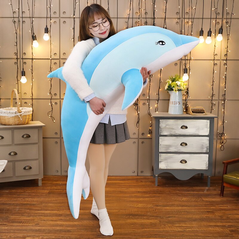 Dolphin Soft Stuffed Plush Pillow
