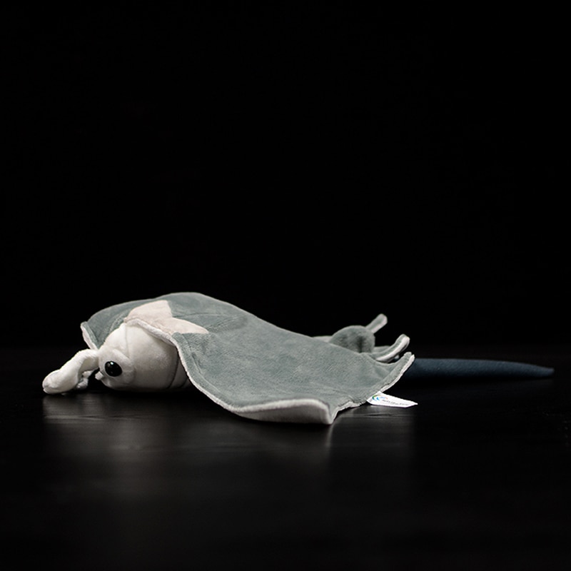 38cm Lifelike Mobula Stuffed Plush Toy Devil Rays Soft Flying Rays Fish Simulation Ocean Animal Doll Birthday For Kids Gift