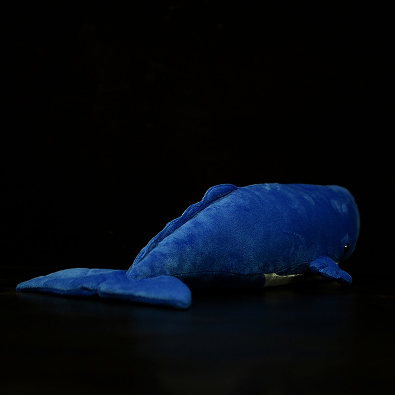 54cm Lifelike Sperm Whale Simulation Stuffed Toys Soft Sea Animals Cachalot Plush Toy Pot Whale Large Dolls Fin For Kids Gift