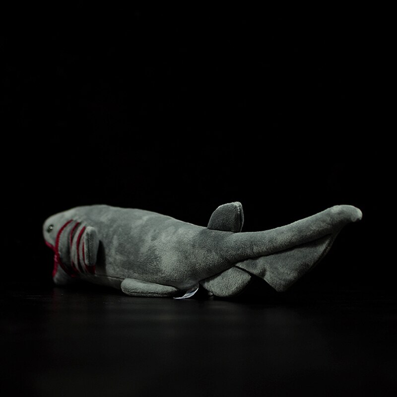 Ferocious Gray Frilled Shark Figurine Simulation Chlamydoselachus Anguineus Doll Hexanchiformes Sea Animal Plush Toy Kids Gift