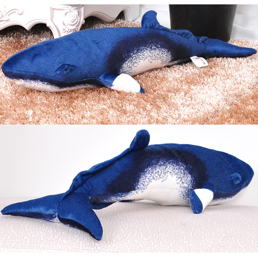 50cm Similated Ocean Animal Whale Fish Soft Plush Doll Stuffed Toys for Children Girls Kid Birthady Gift Cool Stuff Plushie Toy