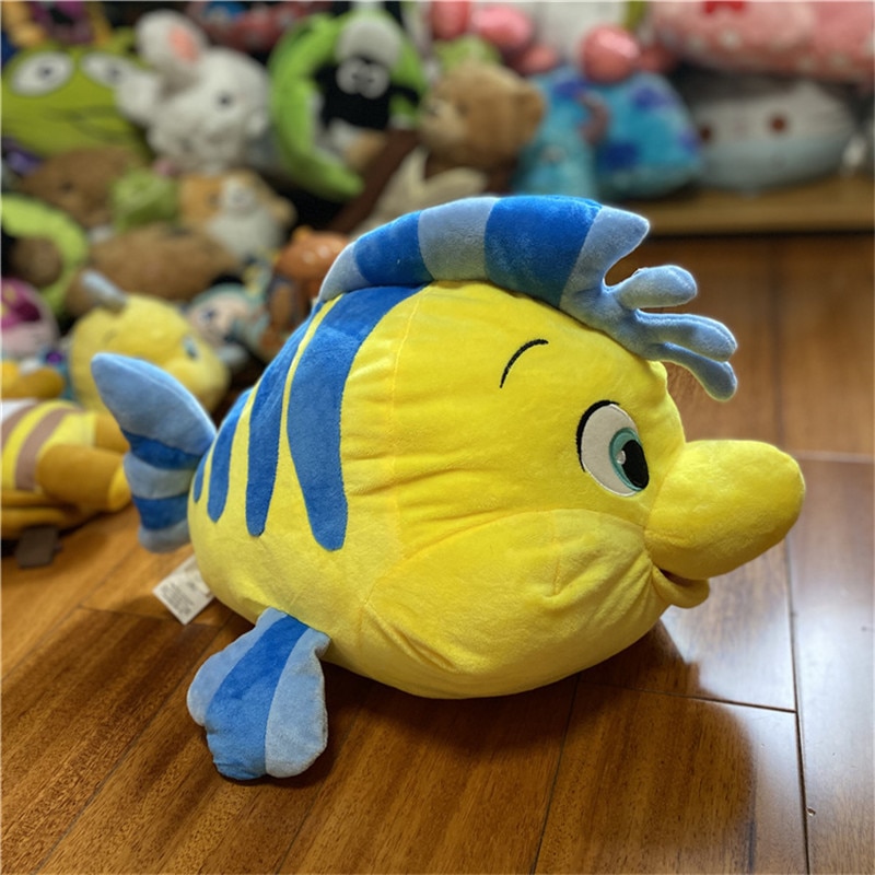1piece Disney The Little Mermaid 30cm flounder cute fish Plush Toys children Stuffed Animals Soft Toys