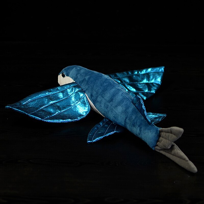 Cute Flying Fish Soft Plush Toy Simulation Exocoetidae Original Atheriniformes Collection Sea Creatures Doll Kids Audlt Gifts