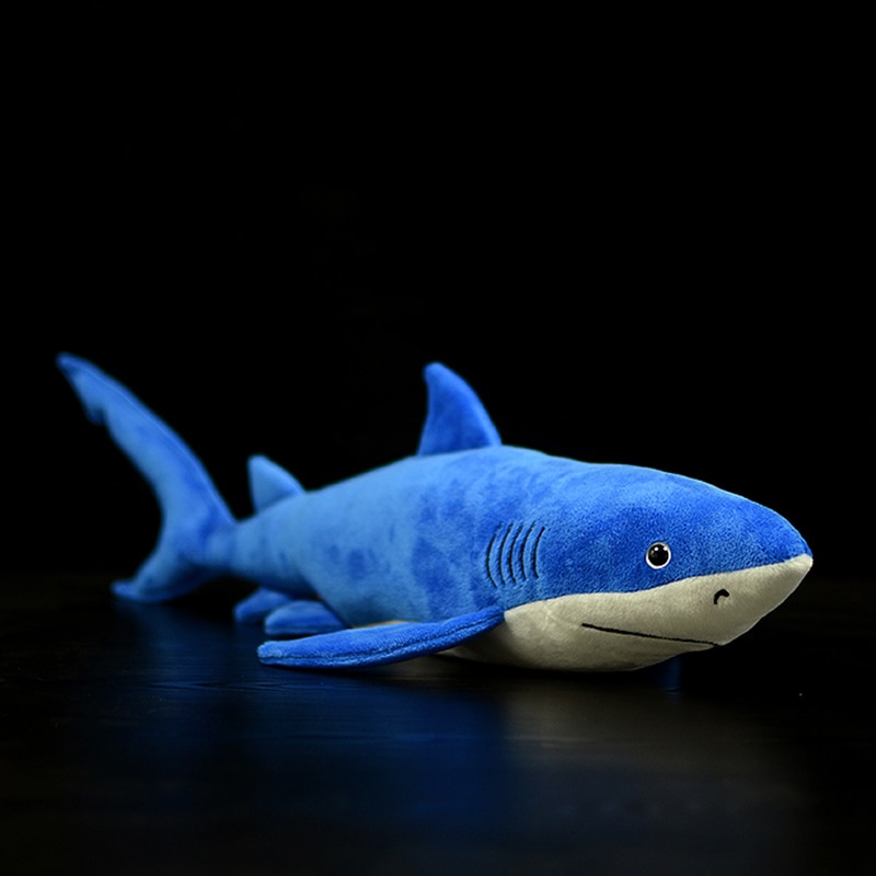 Cute Tropical Fish Great Blue Shark Great Blue Whaler Stuffed Plush Toys Simulation Doll Prionace Glauca Animals For Kids Gift