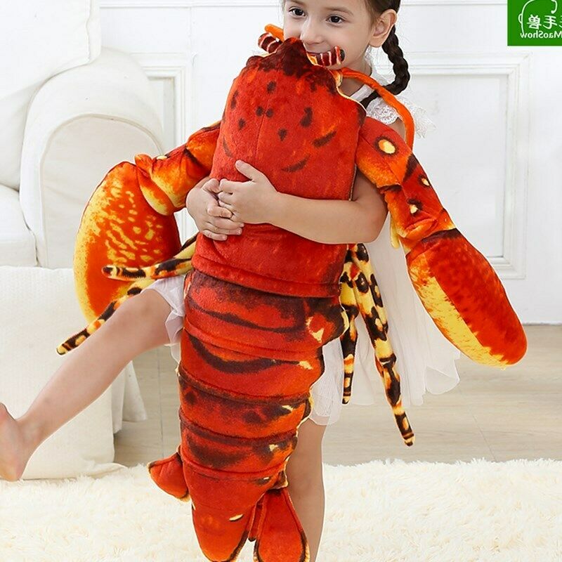 Lobster Plush Toy Doll Soft Pillow gift 110CM Big Giant Large Stuffed Animals 