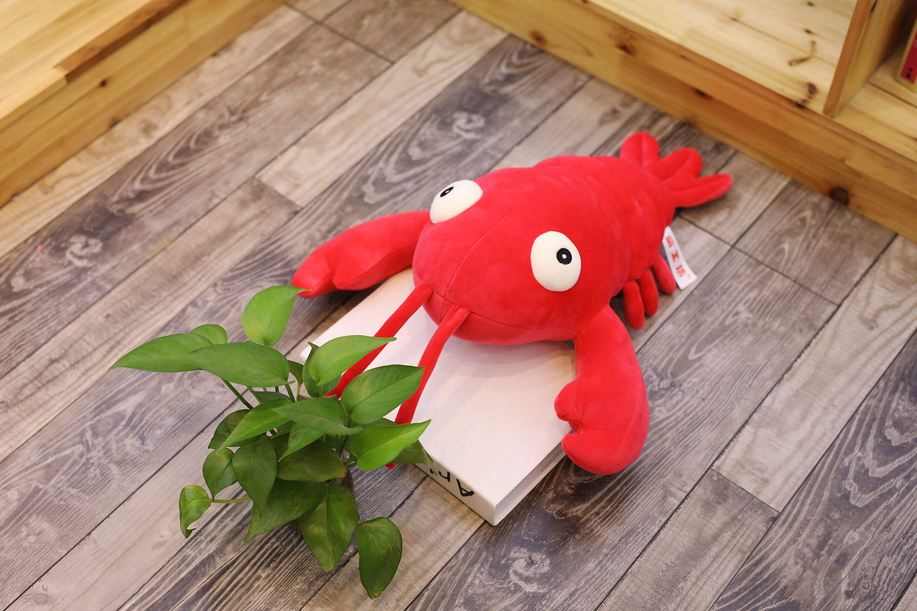 New Arrival Big Lobster Plush Toy for Baby Kids Playmate Soft Stuffed Animal Lobster Plush Toy Gifts for Kids Birthday