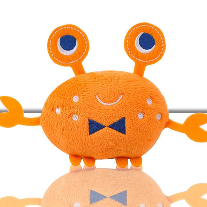 1pc Soft Plush Dog Toys Cartoon Lobster Crab Dog Squeaky Toys Interactive Pet Puppy Toys For Small Dogs Indoor Playing toys