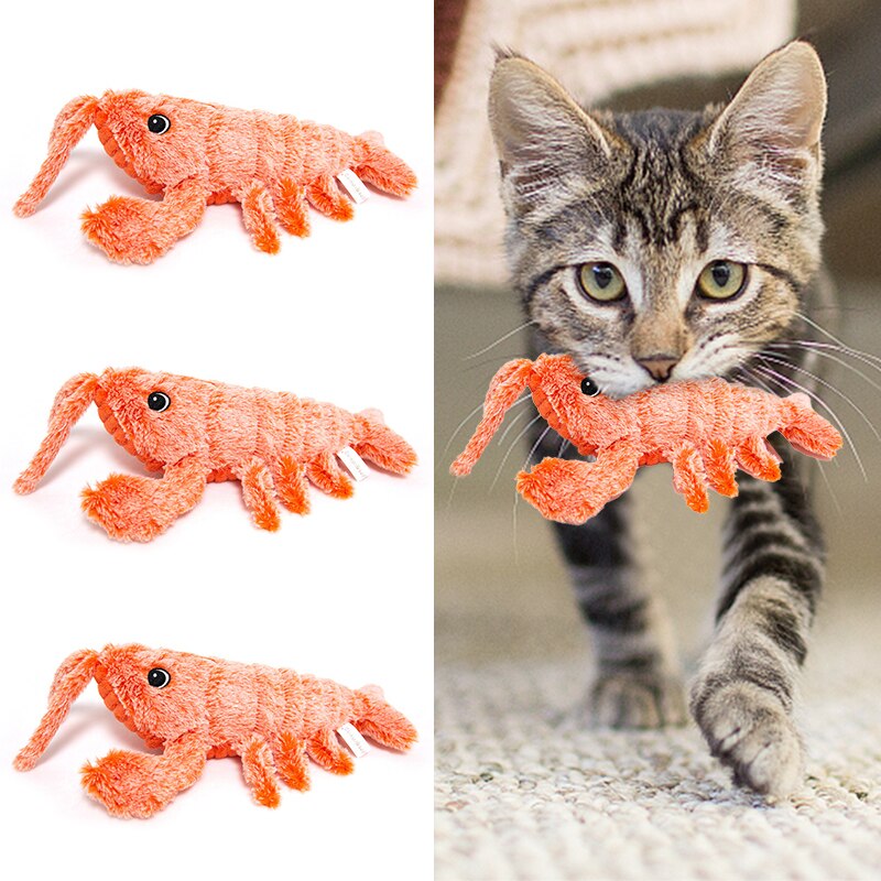 Jumping Shrimp Soft Plush Stuffed Toy