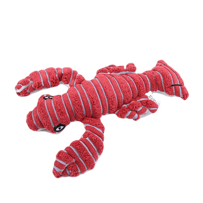 1pc Soft Plush Dog Toys Cartoon Lobster Crab Dog Squeaky Toys Interactive Pet Puppy Toys For Small Dogs
