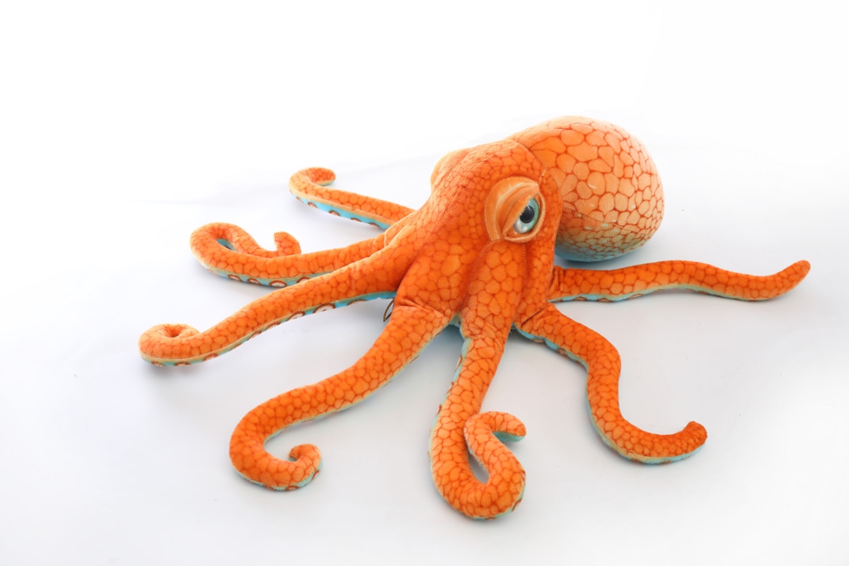 55/80CM Giant Funny Simulation Octopus Stuffed Toy Lifelike Sea Animal Room Car Decor Dolls Plush Toys Children Boy Xmas Gift