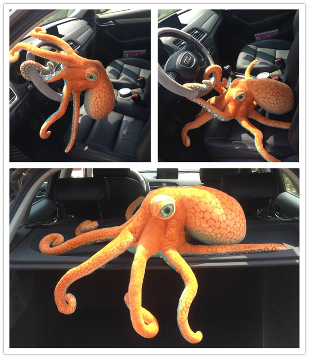 real life octopus plush toy simulation of marine animals plush toy octopus car sofa cushion pillow decoration gift toy 80cm