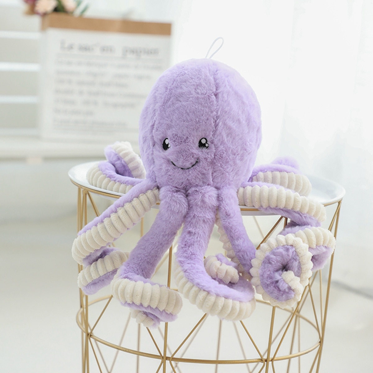 18cm-90cm Lifelike Plush Plushie Octopus Toy Big Size Octopus Pillow Stuffed Marine Animals Soft Trick Doll Kids Toys