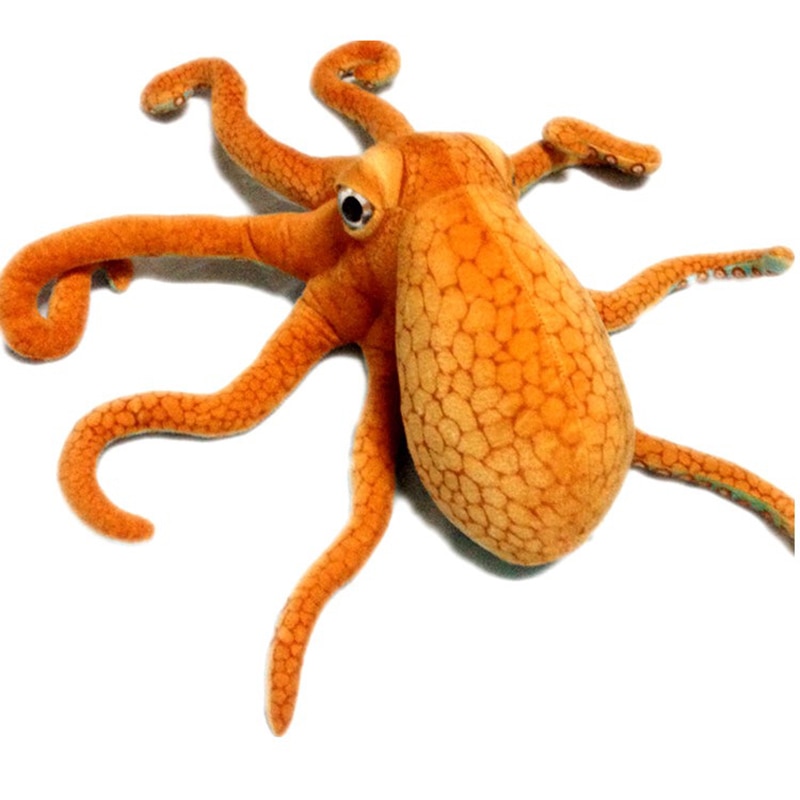 80cm Giant Simulation Scared Octopus Marine Animal Plush Toys Paul Octopus Home Decoration Gifts For Children Birthday Gifts