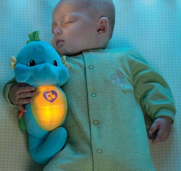 Cute Baby Toys Soft Plush toys Doll Seahorse Musical Sound Toys BB Child Sleep Lamp baby appease Nightlight Enlightenment Toys