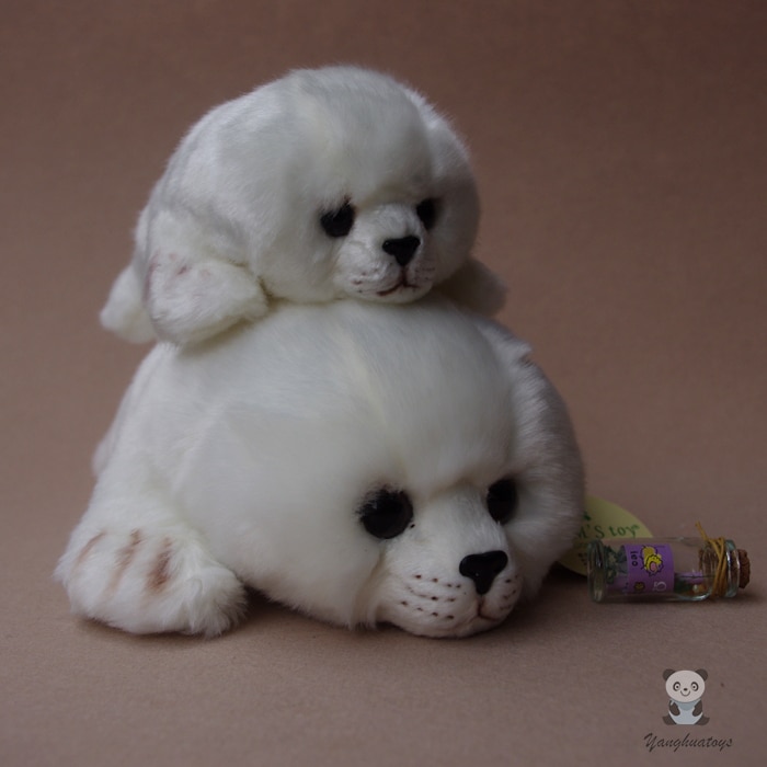 Kids Toys Plush Stuffed Animal White Seal Pups Baby Toy Doll Super Cute