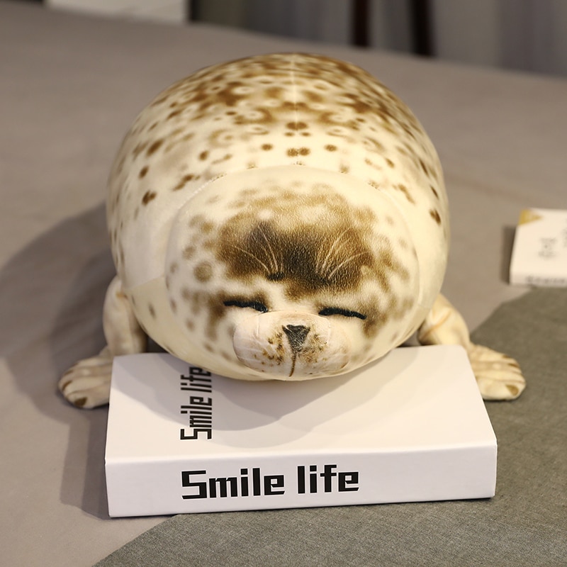 3D Print Simulation Seal Toy Pillow Plush Stuffed Sea World Animal Seal Throw Pillows Sea Lion Nap Sleeping Pillow Doll Toy Kids