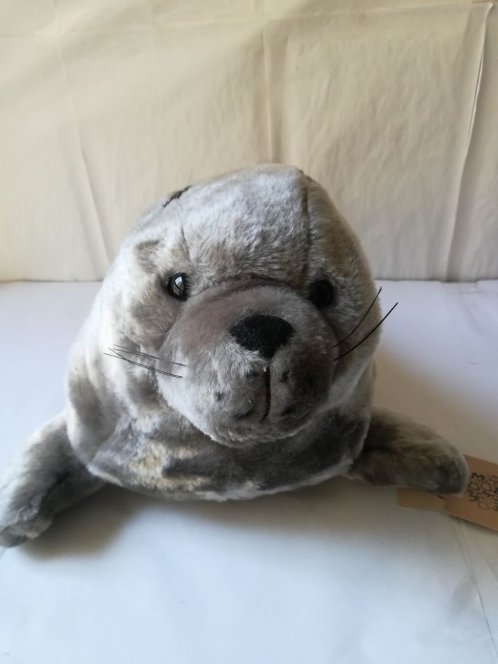 new arrival gray seal plush toy soft doll throw pillow one lot/3 pcs different sizes,Christmas gift w0295