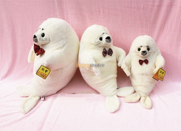 Fancytrader 2015 Novelty Toy! 24'' / 61cm Giant Soft Stuffed Lovely Plush Seal Toy, Nice Gift For Kids, FT50541