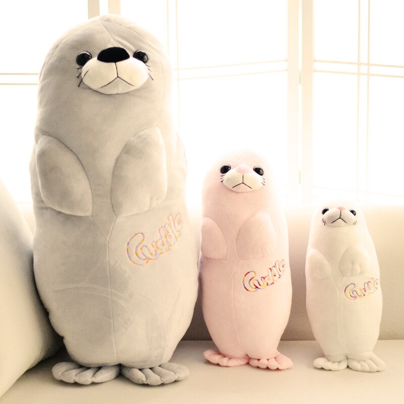 2021 Plush Seal Doll Lifelike Sea Lions Plush Toys Cuddle Pillow Kids Toys Lovely Doll Girlfriend Best Gifts Brinquedos