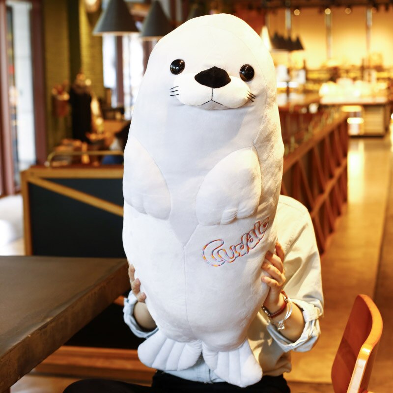2021 Plush Seal Doll Lifelike Sea Lions Plush Toys Cuddle Pillow Kids Toys Lovely Doll Girlfriend Best Gifts Brinquedos
