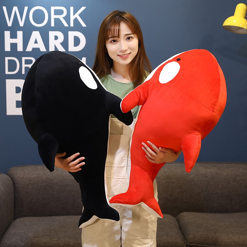 Black And Red Orca Soft stuffed Plush Toy