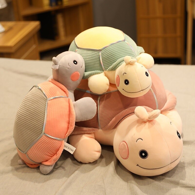 Cute Little Turtle Pillow Doll Creative Simple Turtle Skin-friendly Plush Toy Children's Holiday Gift Weekend Chase Artifact