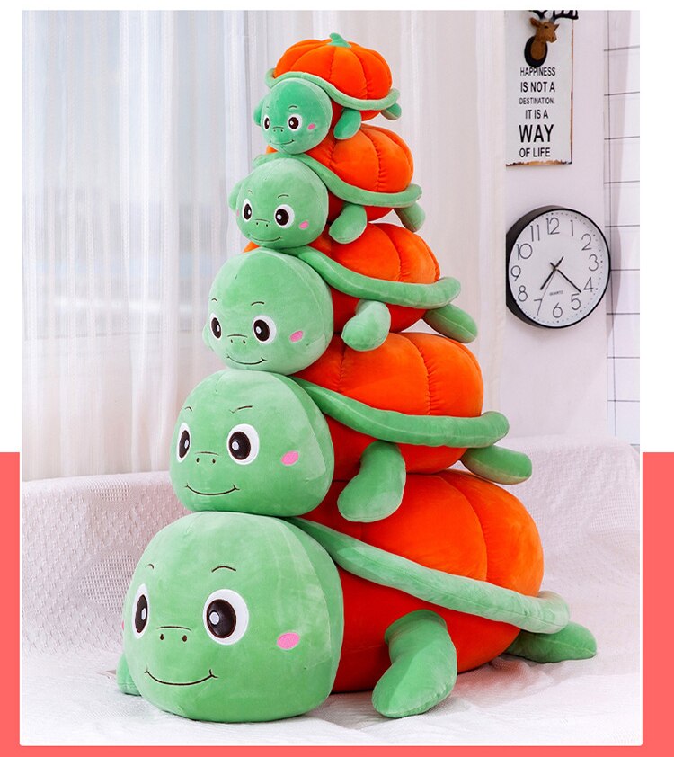 New creative halloween pumpkin shell tortoise plush toy children’s birthday Christmas gift pillow sleeping comfort toy