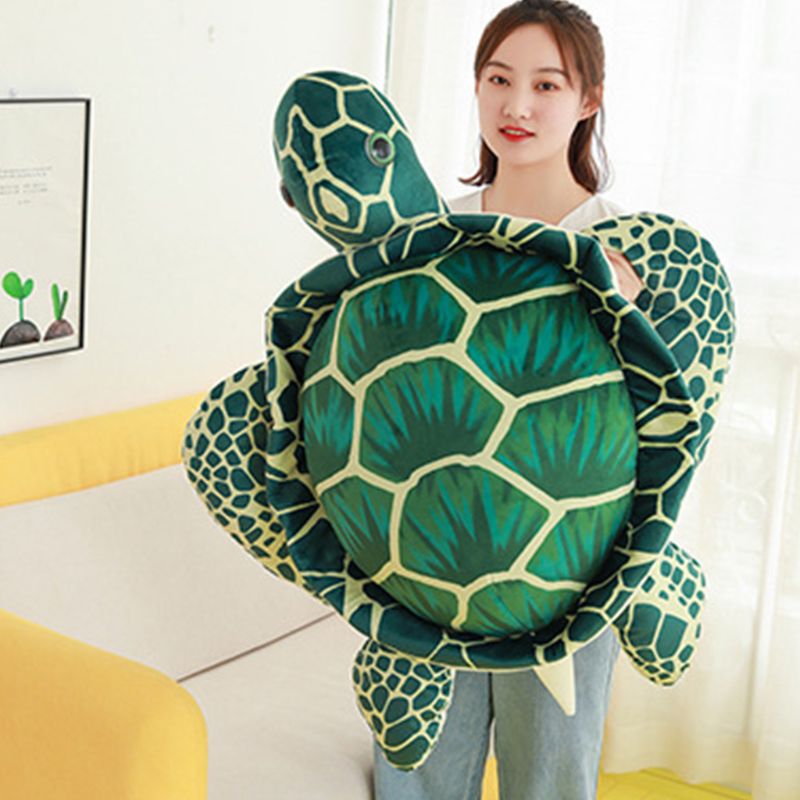 Big Sea Turtle Plush Toys Tortoise Doll Cushion Soft PP Cotton Stuffed Animal Pillow Children Gifts