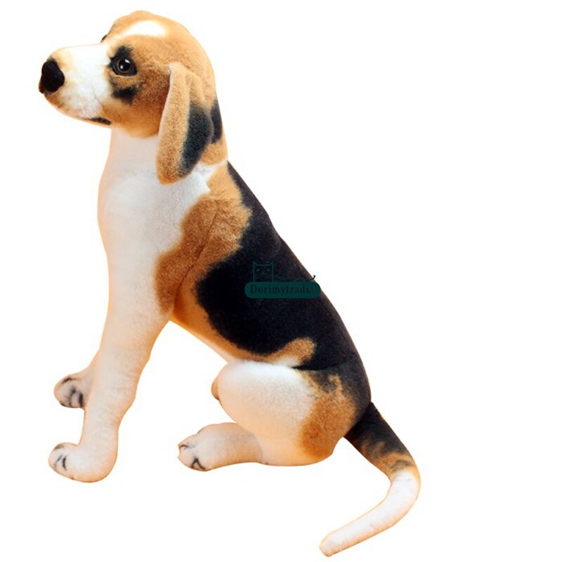 Dorimytrader Hot Quality 70cm Giant Simulated Animal Beagle Stuffed Toy 28inches Plush Soft Cartoon Dog Doll Pillow Present