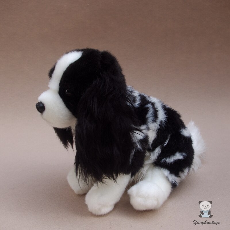 2021 Cute Simulated Lifelike Stuffed Plush Cavalier King Charles Spaniel Dog 