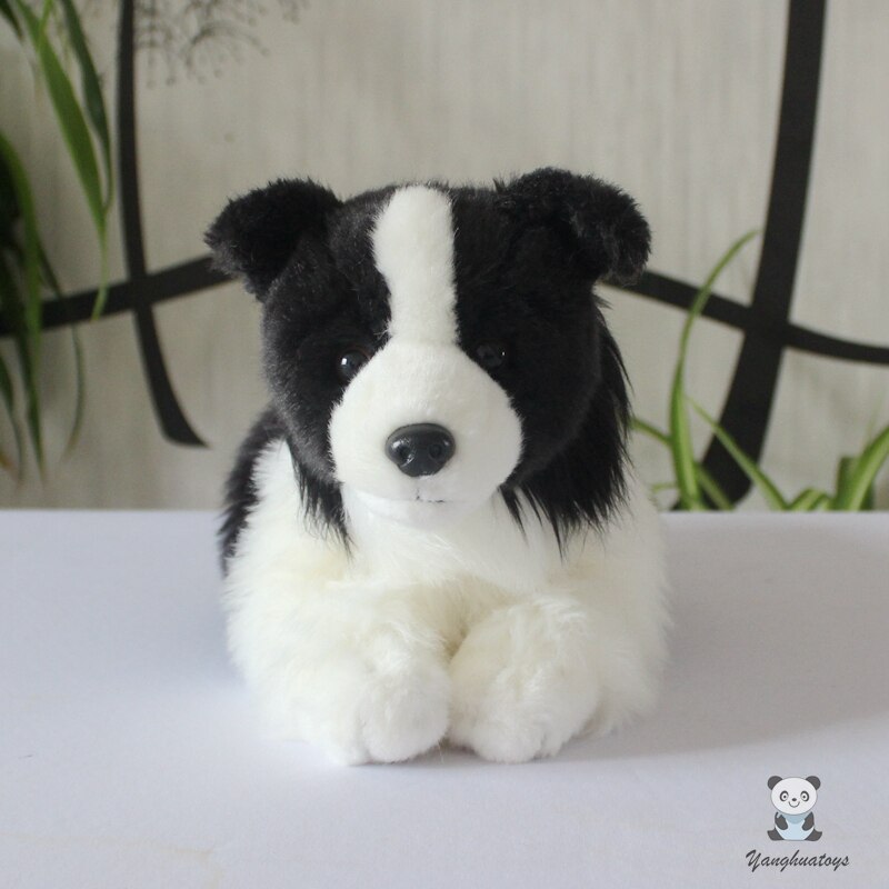 Nice stuffed toys real life Border collie dolls soft plush animals dogs doll children toy present store