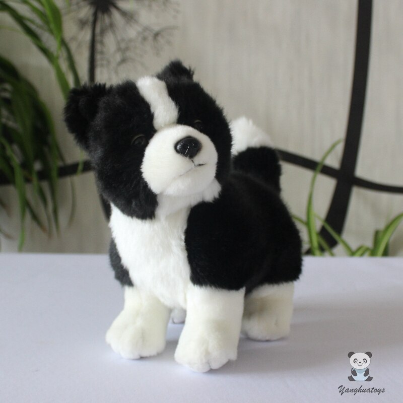 20cm Border Collie Dog Stuffed Plush Toy  - World of  plushies